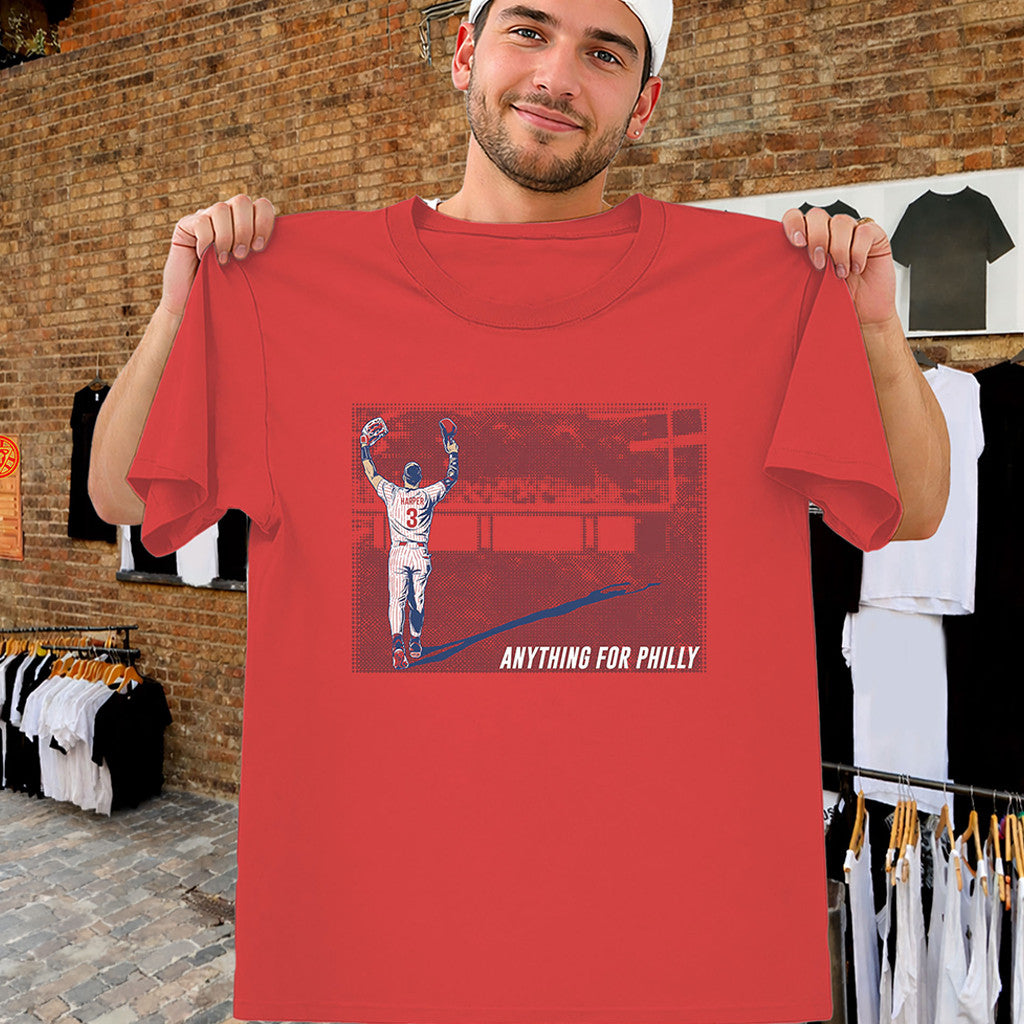 Anything For Philly Shirt Bryce Harper Philly T-Shirt Best Gift For Baseball Fans - Merchluma
