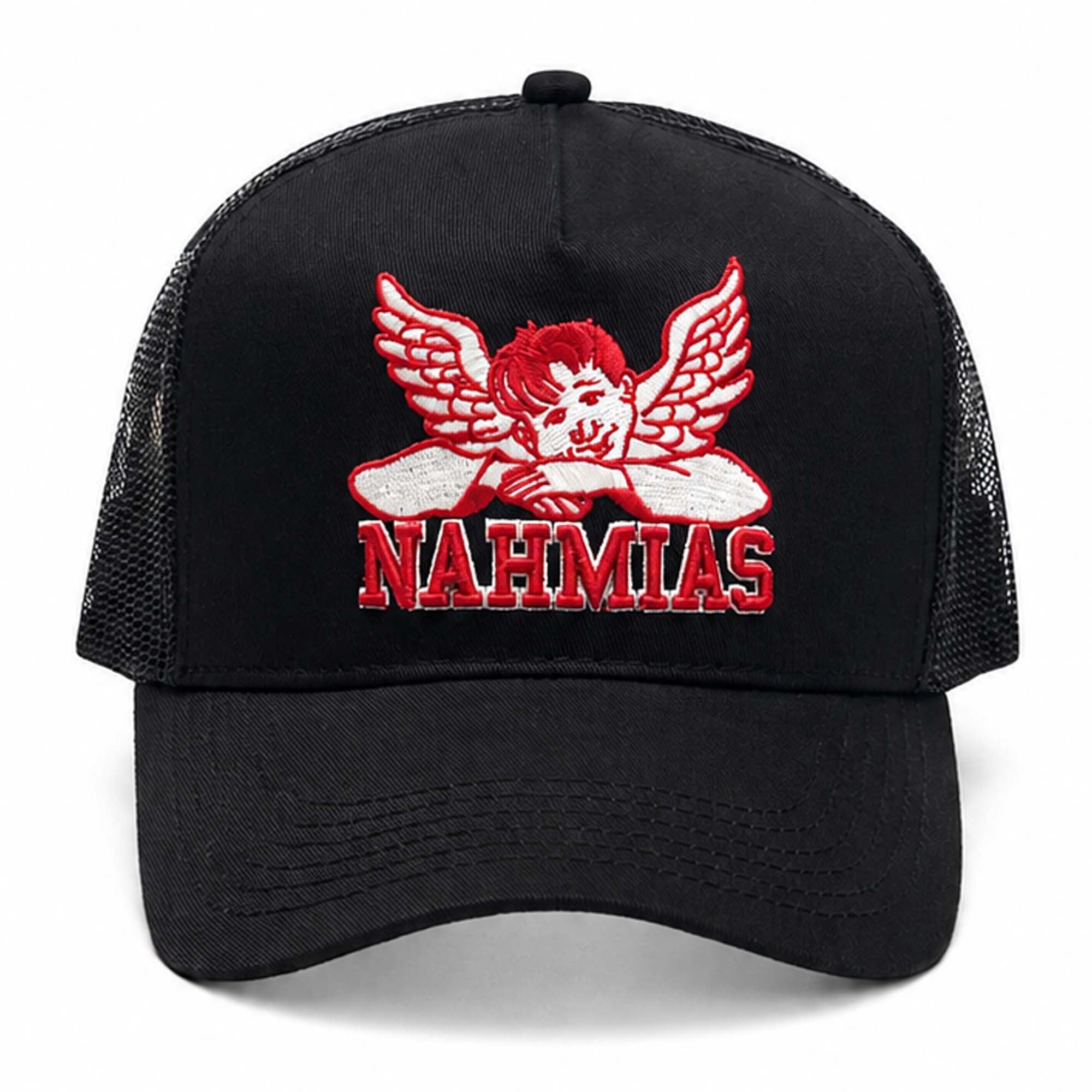 Lewis Hamilton Nahmias Angel Trucker Hat Embroidered Unique Gift for Brothers - Merchluma