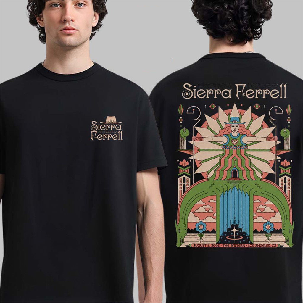 Sierra Ferrell Los Angeles CA 2026 Event T-Shirt At The Wiltern Shirt Sierra Ferrell Merch - Merchluma