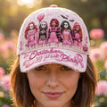 Horror Movie Characters Breast Cancer Squad Hat In October We Wear Pink Hat Halloween Gifts - Merchluma