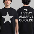Kanye West Ye Live At Algarve Portugal 2026 Concert T-Shirt Star Shirt Kanye West Merch - Merchluma