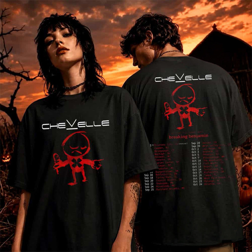 Chevelle Band Summer Tour 2026 Schedule Tour Dates T-Shirt Chevelle Band Merch Fan Gifts - Merchluma