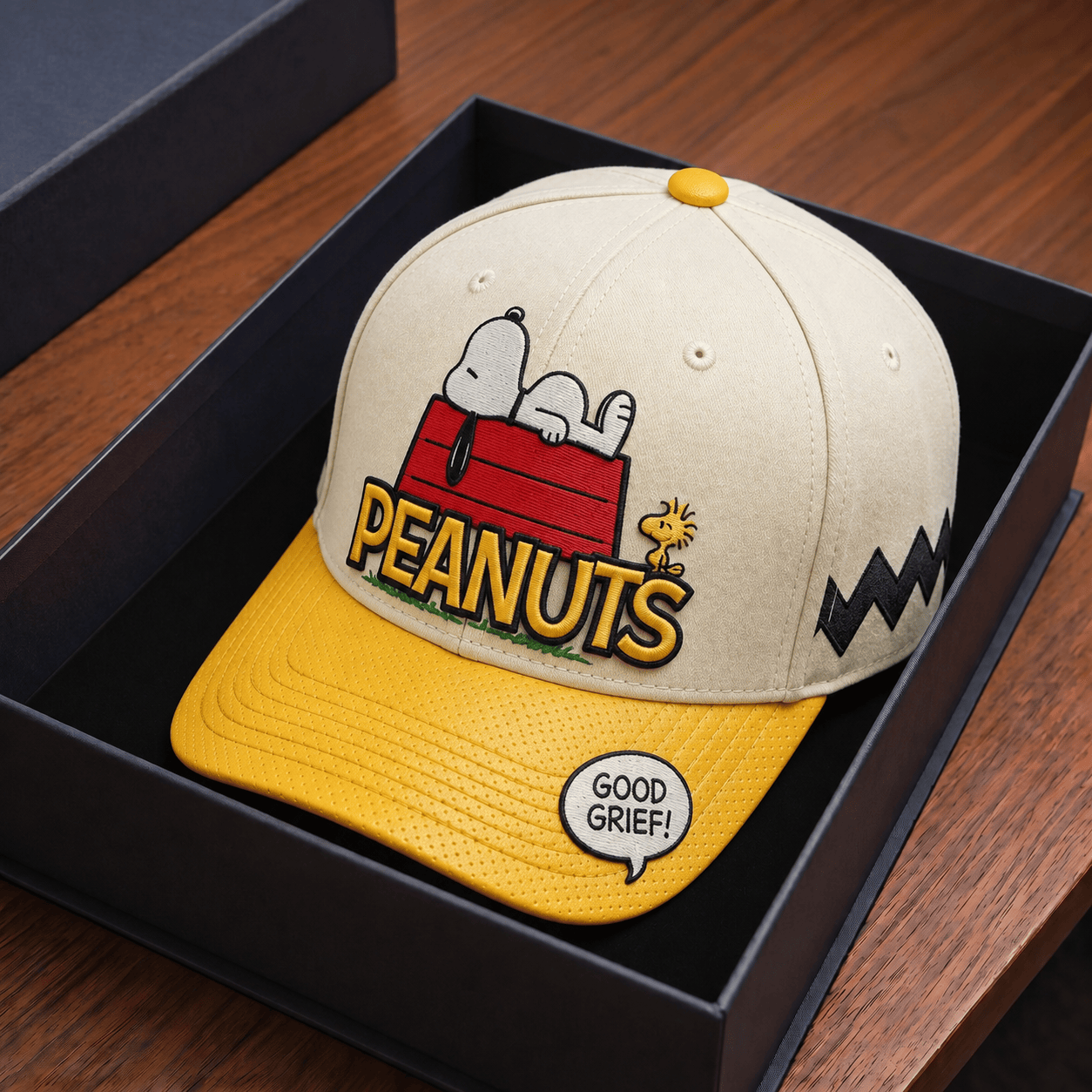 Peanuts Lazy Day Puppy Little Bird Hat Good Grief Cap Birthday Gift For Son - Merchluma