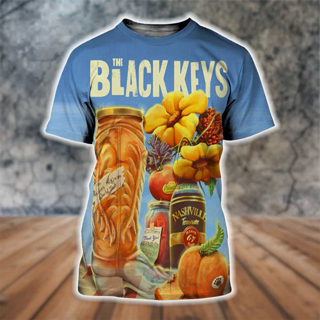 The Black Keys Nashville TN 2026 Event Poster T-Shirt Peaches N Kream World Tour Tee Fan Merch - Merchluma