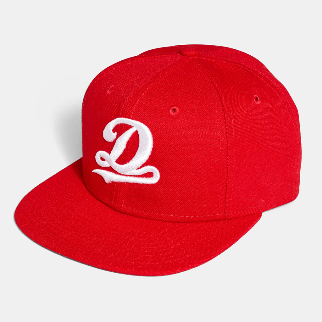 Dreamville Merch Dreamville Classic D Logo Embroidered Snapback Hat Red White Gifts For Fans - Merchluma