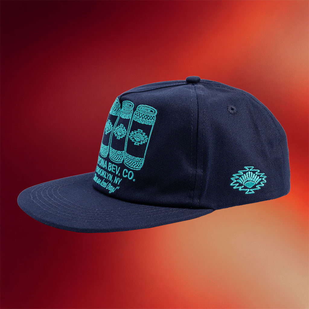 Drinkarizona Merch 2026 Navy Four Cans Snapback Hat Embroidered Gift Ideas For Husband - Merchluma