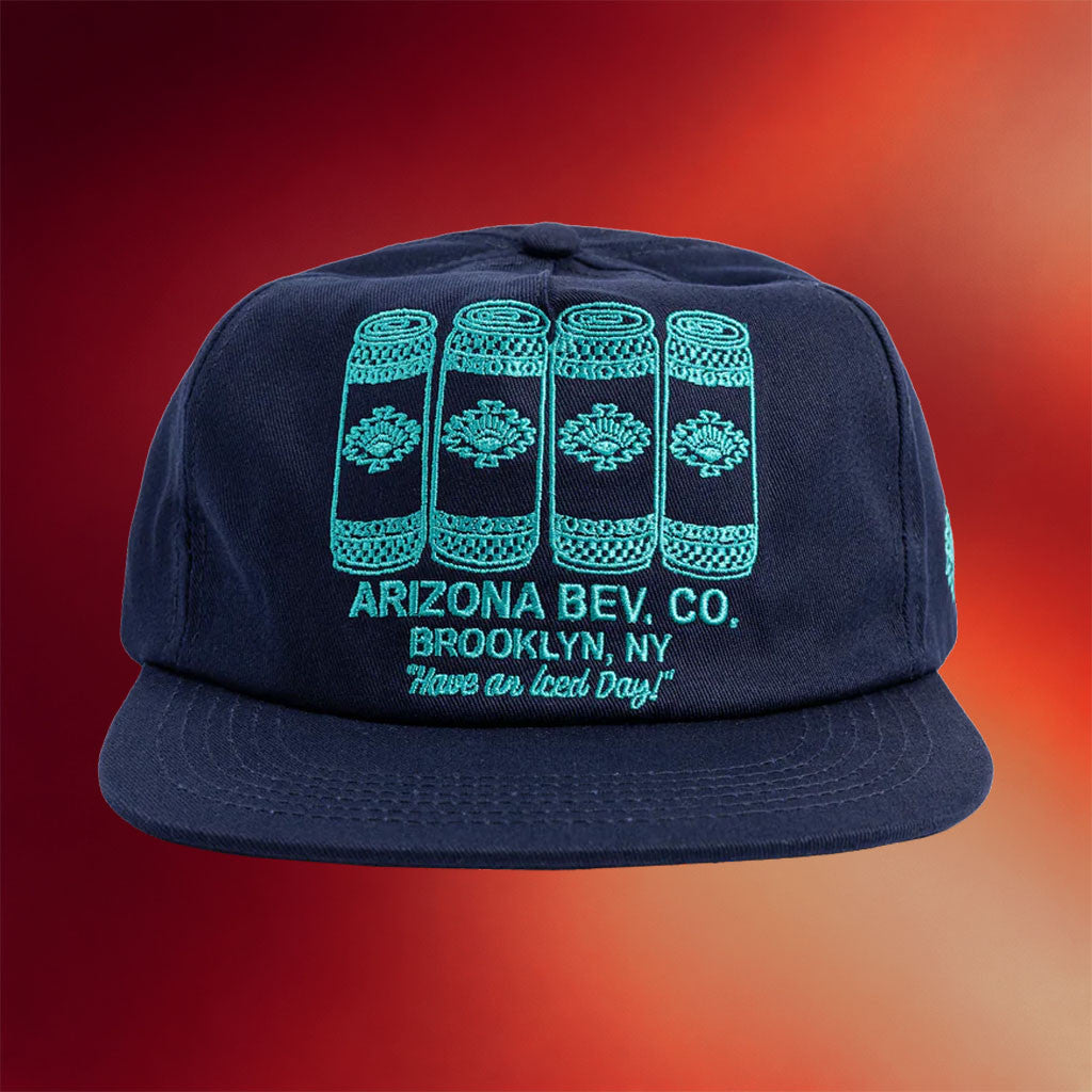 Drinkarizona Merch 2026 Navy Four Cans Snapback Hat Embroidered Gift Ideas For Husband - Merchluma