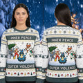 Pokemon Fighting Type Inner Peace Outer Violence 2026 Pokemon Ugly Christmas Sweater Gifts - Merchluma