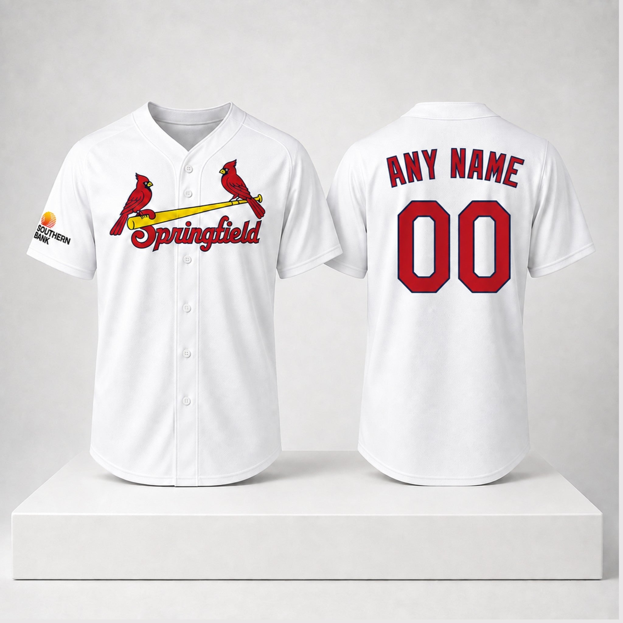 Personalized Springfield Cardinals Home White Jersey 2026 Springfield Cardinals Merch Gifts - Merchluma
