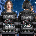 Pokemon Heavy Metal Christmas No Silent Nights Steel Type Pokemon Ugly Christmas Sweater Gifts - Merchluma