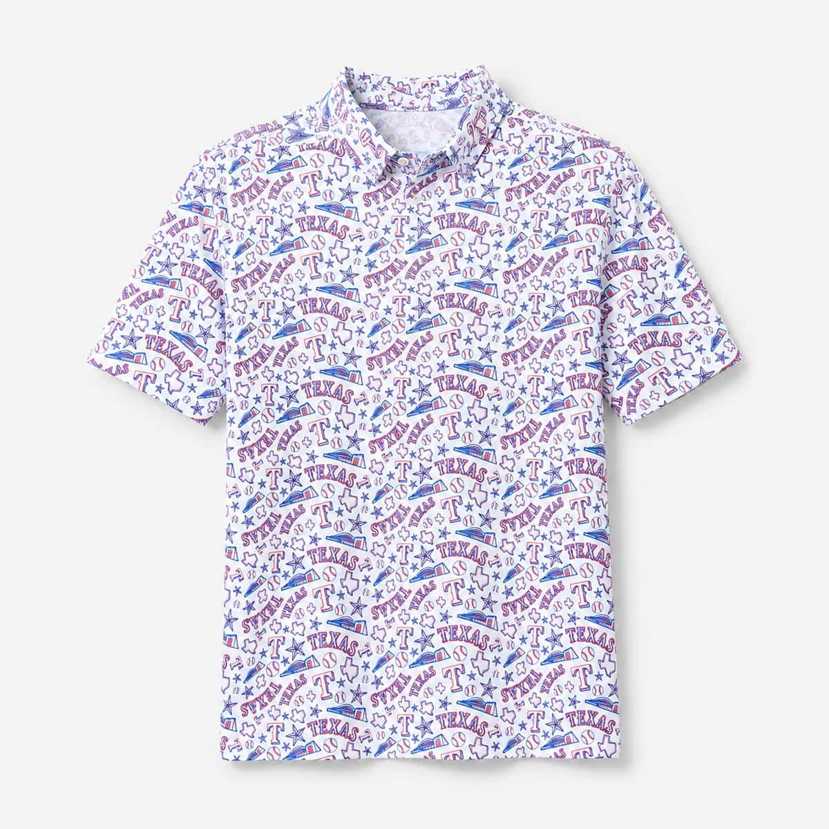 2026 Rangers Golf Polo Shirt Texas Rangers Merch Game Day Gift For Baseball Lovers - Merchluma