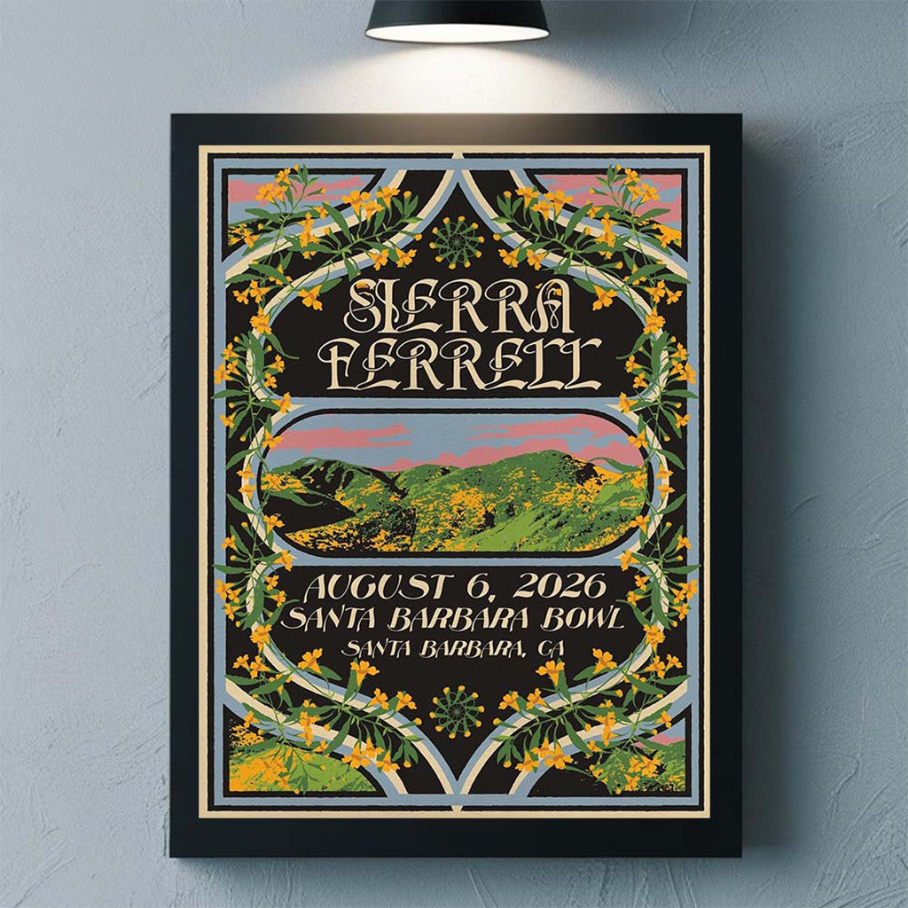 Sierra Ferrell Santa Barbara CA 2026 Event Poster Home Decor Sierra Ferrell Merch Fan Gifts - Merchluma