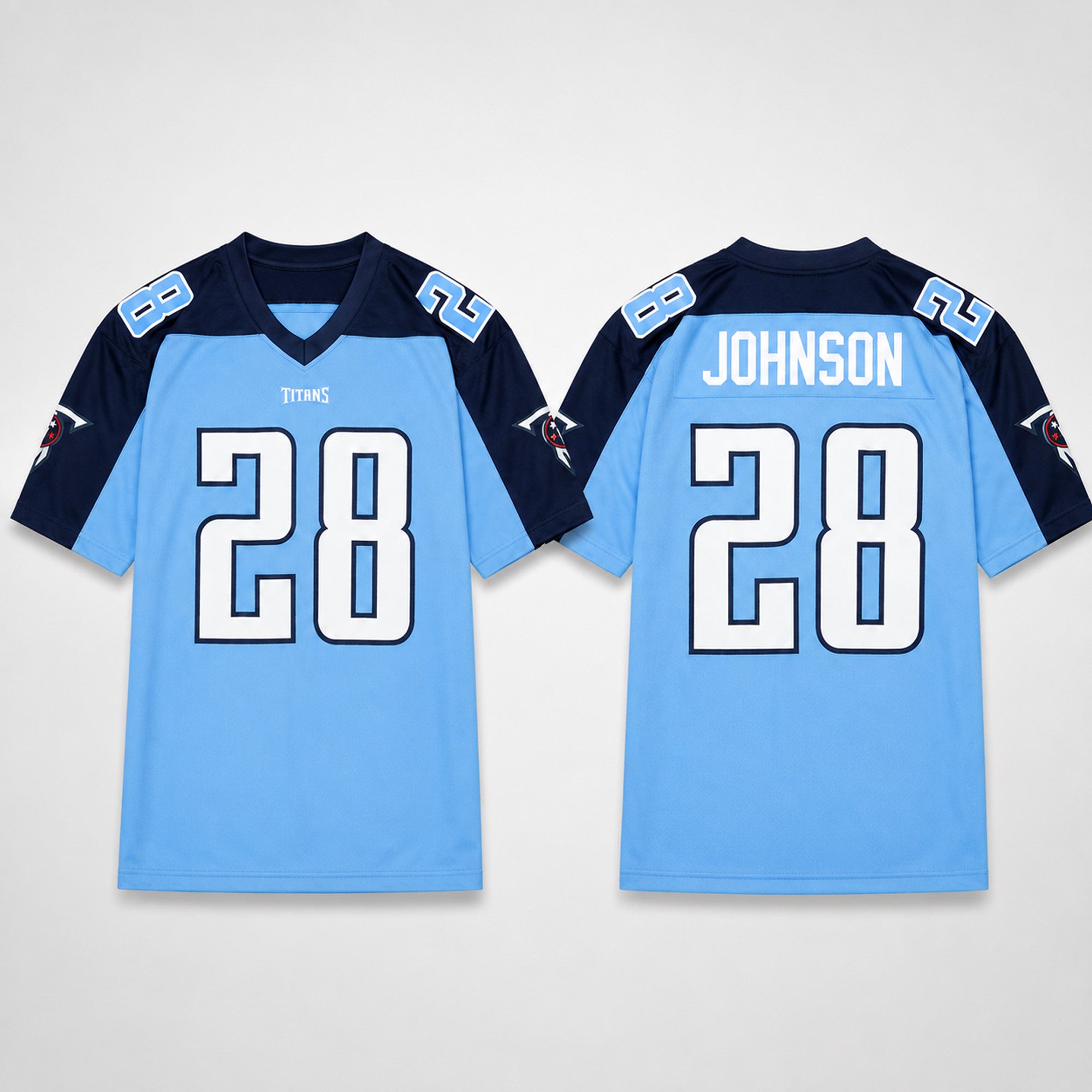 Mike Tomlin Chris Johnson Titans Jersey 2026 Tennessee Titans Merch Gift For Sports Fans - Merchluma