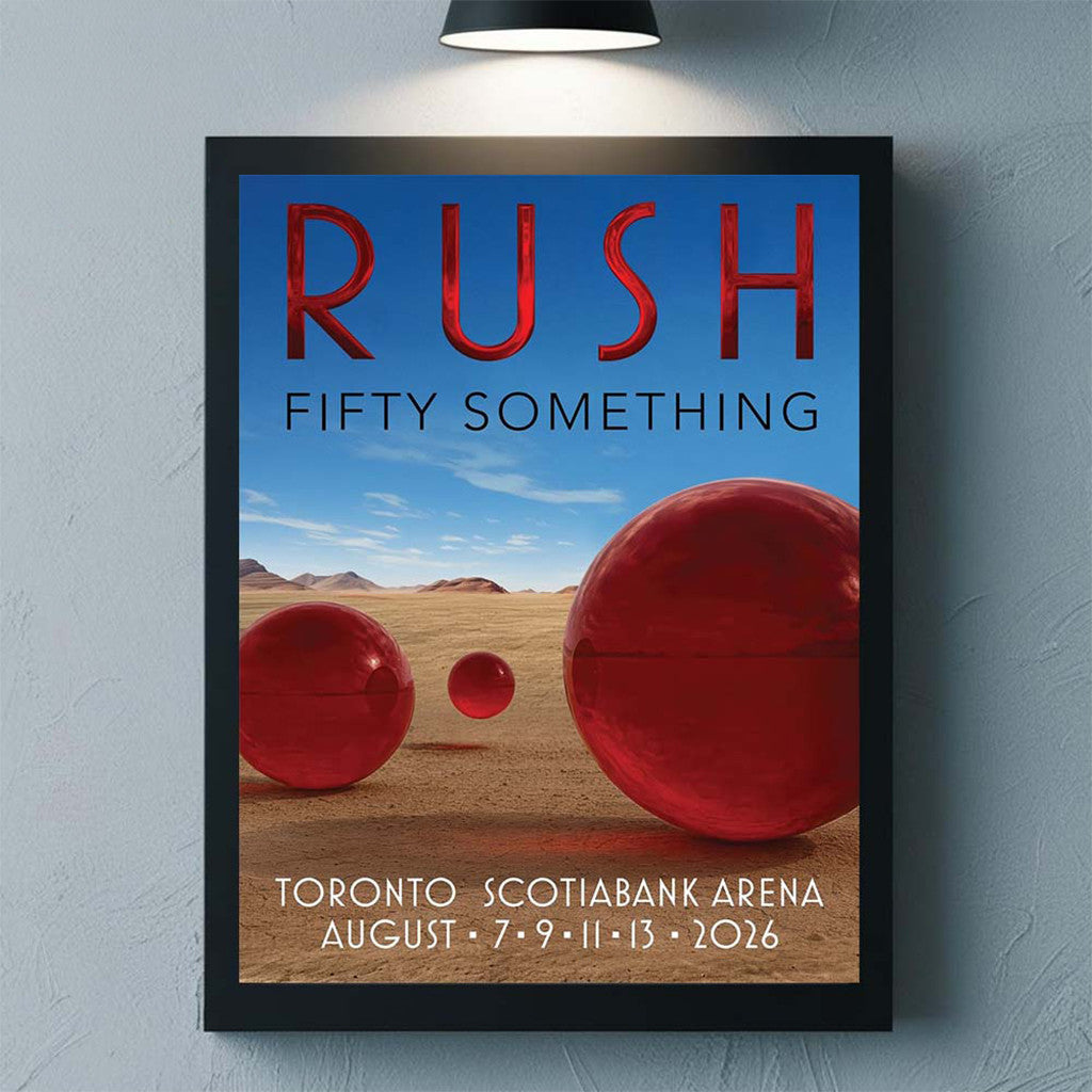 Rush Toronto ON Canada 2026 YYZ Pop Up Shop Poster RUSH Fifty Something Tour Merch Fan Gifts - Merchluma