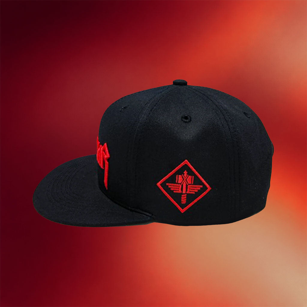 Manowar Merch 2026 Manowar Logo Snapback Hat Embroidered Gifts For Metal Band Lovers - Merchluma