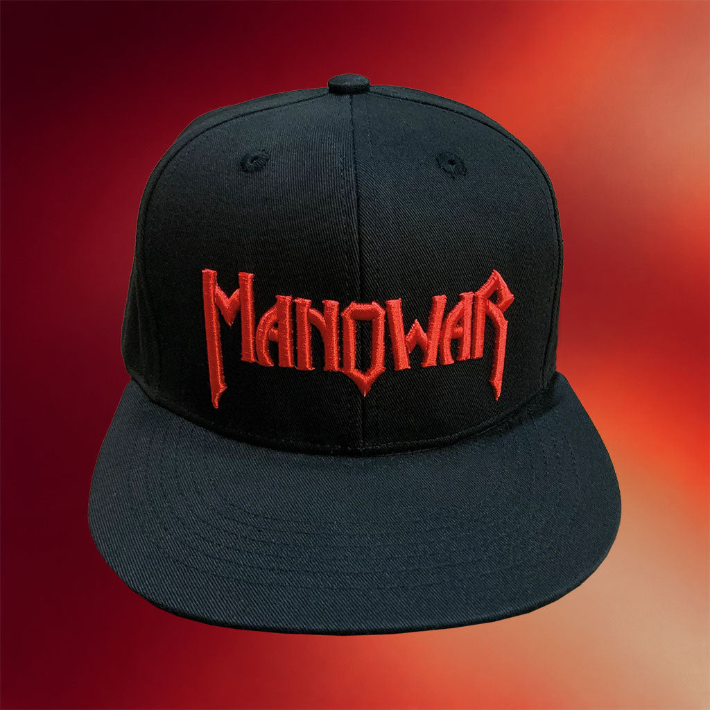 Manowar Merch 2026 Manowar Logo Snapback Hat Embroidered Gifts For Metal Band Lovers - Merchluma