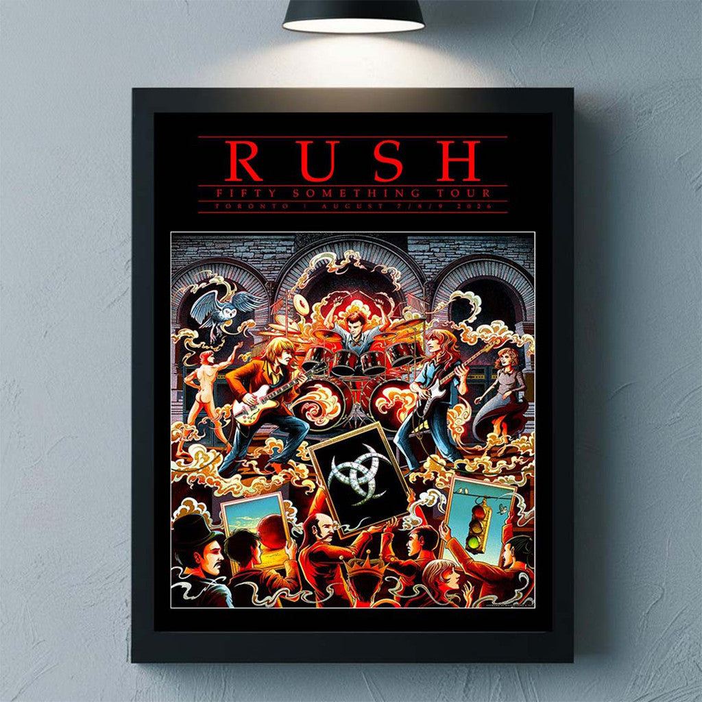 Rush Toronto ON Canada 2026 YYZ Pop Up Shop Moving New Pictures Event Litho Poster Home Decor - Merchluma