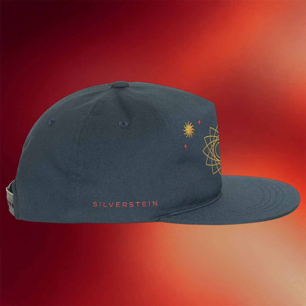 Silverstein Merch Pink Moon Embroidered Snapback Hat Gifts For Music Fans - Merchluma