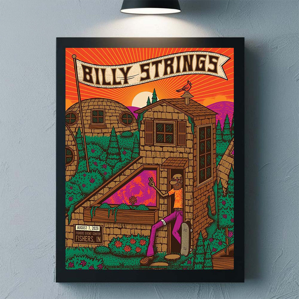 Billy Strings Fishers IN 2026 Night 2 Poster Wall Art Decor Billy Strings Merch Best Fan Gifts - Merchluma