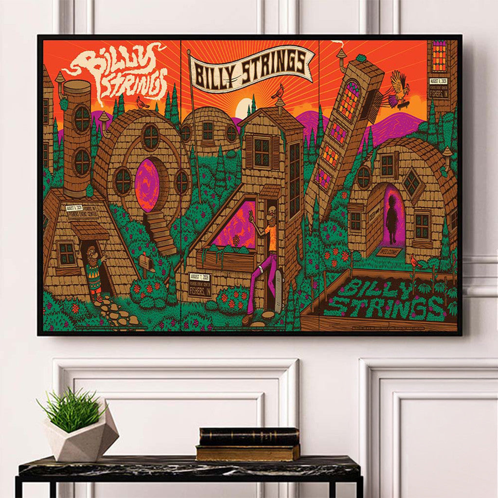 Billy Strings Fishers IN 2026 Night 1 2 And 3 Combined Poster Wall Decor Billy Strings Merch - Merchluma