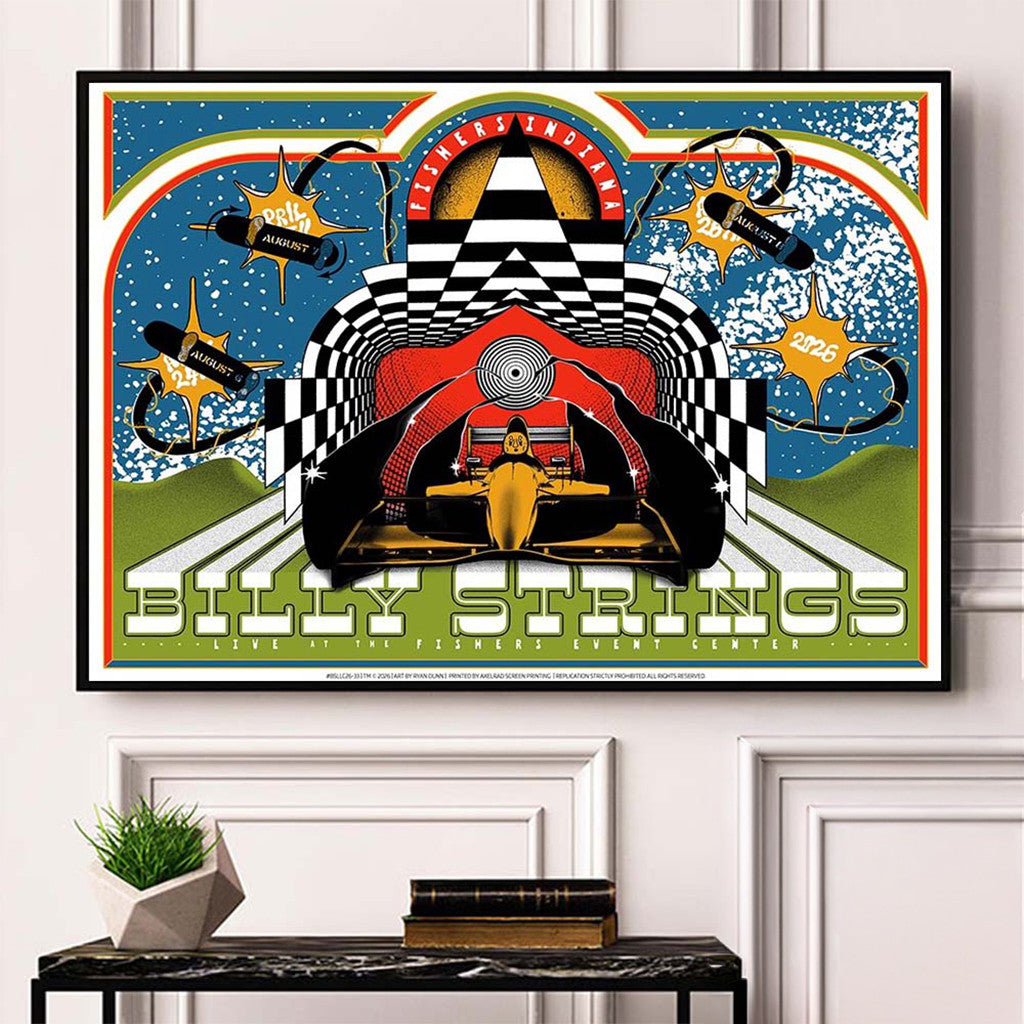 Billy Strings Fishers IN 2026 All Dates Poster Home Decor Billy Strings Merch Present For Fans - Merchluma