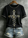 Christian Cross T-Shirt Faith Based Clothing Stores Gifts For Church Members - Merchluma