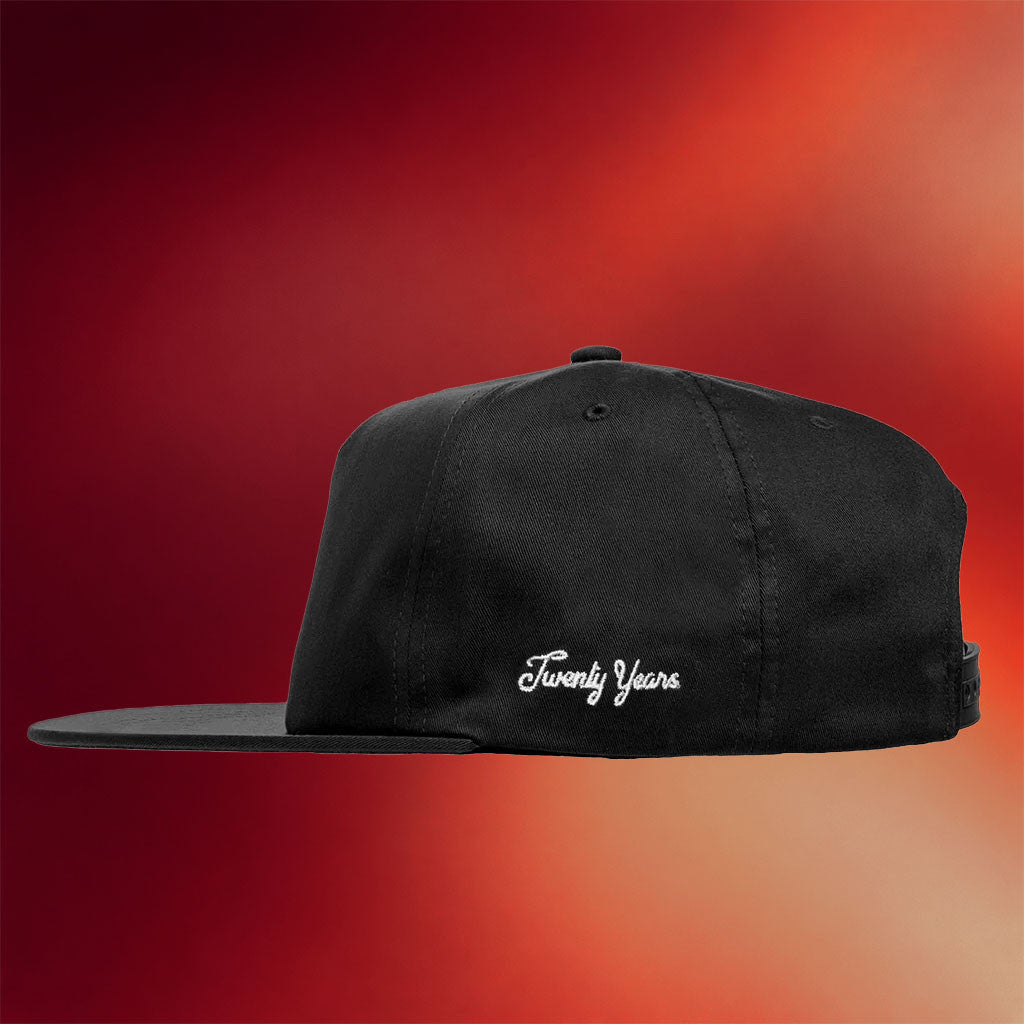While She Sleeps Merch Embroidered Twenty Years Wreath Snapback Hat Presents For Music Lovers - Merchluma