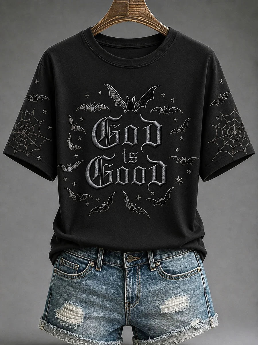 God Is Good Faith Halloween T-Shirt Christian Apparel Halloween Gift For Mom - Merchluma