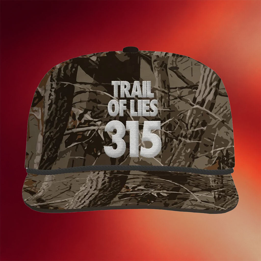 Goldset Merch 2026 Trail Of Lies 315 Rope Camo Snapback Hat Embroidered Father's Day Gifts - Merchluma
