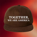 Together We Are America Snapback Hat Embroidered Bad Bunny Super Bowl Merch 2026 - Merchluma