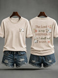 The Lord Is My Shepherd I Shall Not Want T-Shirt Bible Quotes Clothing Gifts For Religious - Merchluma
