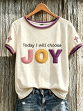 Today I Will Choose Joy T-Shirt Faith Slogan Shirt Best Christian Gift For Her - Merchluma