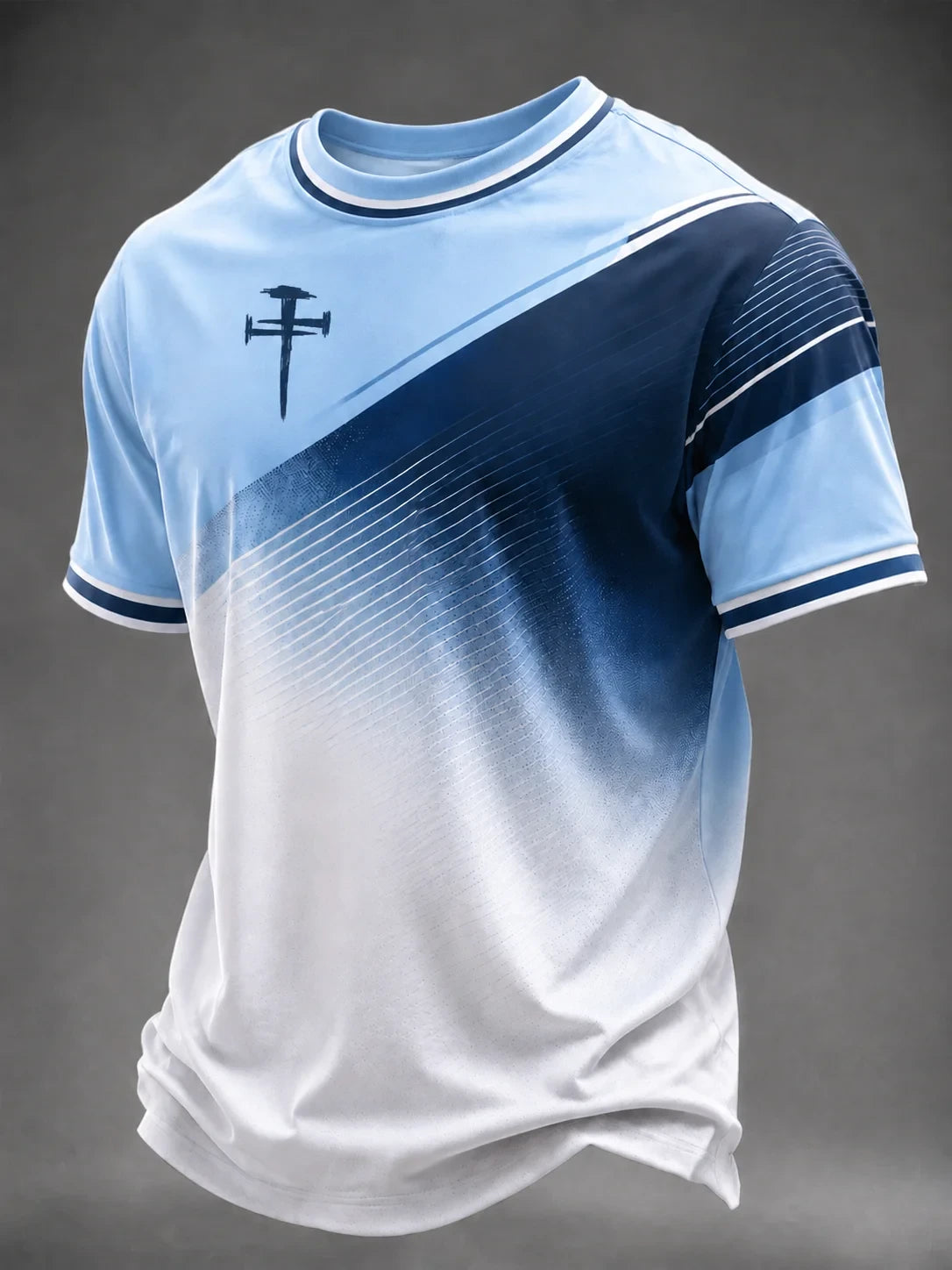 Faith Cross T-Shirt Omble Minimalist Shirt Christian Apparel Gift For Brothers - Merchluma