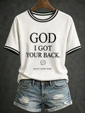 God I Got Your Back T-Shirt Faith Over Fear Shirts Christian Gifts For Ladies - Merchluma