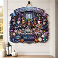 Personalized Horror Character Mad Tea Party Acrylic Sign Halloween Decor Gift For Horror Fans - Merchluma
