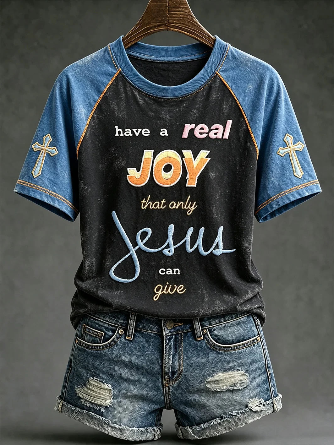 Have A Real Joy That Only Jesus Can Give T-Shirt Faith Based Clothing Lines Christ Gifts - Merchluma