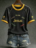 Jesus In Me Love Joy Peace Hope T-Shirt Faith Inspirational Shirt Religious Gift For Her - Merchluma