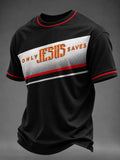 Only Jesus Saves T-Shirt Faith Based Clothing Unique Christian Gifts For Men - Merchluma