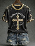 The God Of My Mother Is A Three God T-Shirt Jesus Christ Shirt Good Christian Gifts - Merchluma