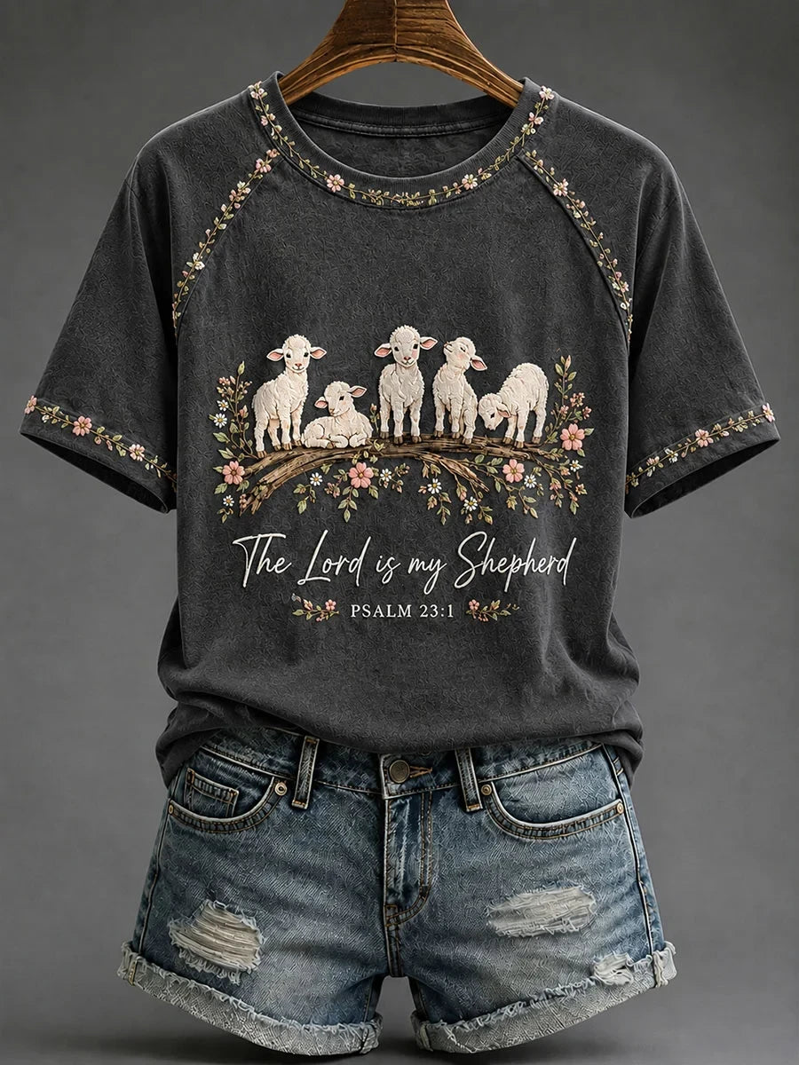 The Lord Is My Shepherd T-Shirt Bible Verse Clothing Religious Gifts For Sisters - Merchluma