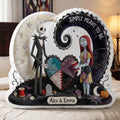 Personalized Gothic Skeleton Couple Pillow The Nightmare Before Christmas Merch Couples Gifts - Merchluma