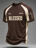 Blessed T-Shirt Jesus Faith Attire Gifts For Religious Present For Men - Merchluma