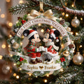 Personalized Our First Christmas Together Ornament Mickey Mouse Christmas Ornament Couple Gifts - Merchluma