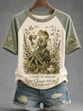 I Could Be Meaner But Jesus Said No T-Shirt Floral Funny Christ Apparel Gift For Friends - Merchluma