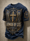 Armor Of God T-Shirt Warrior Of Faith Stand In His Strength Shirt Religious Clothing Dad Gifts - Merchluma