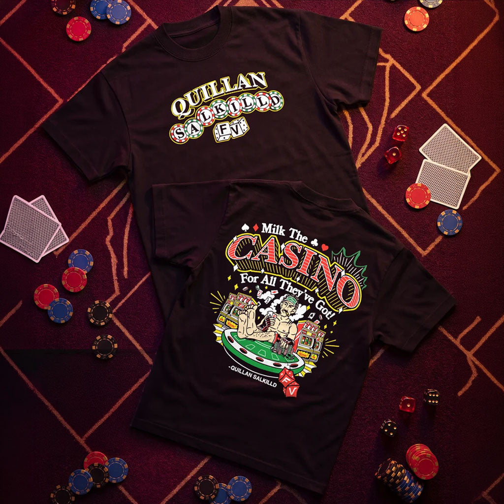 Quillan Salkilld Merch 2026 Milk The Casino T-Shirt UFC Merch Best Gift For MMA Fans - Merchluma