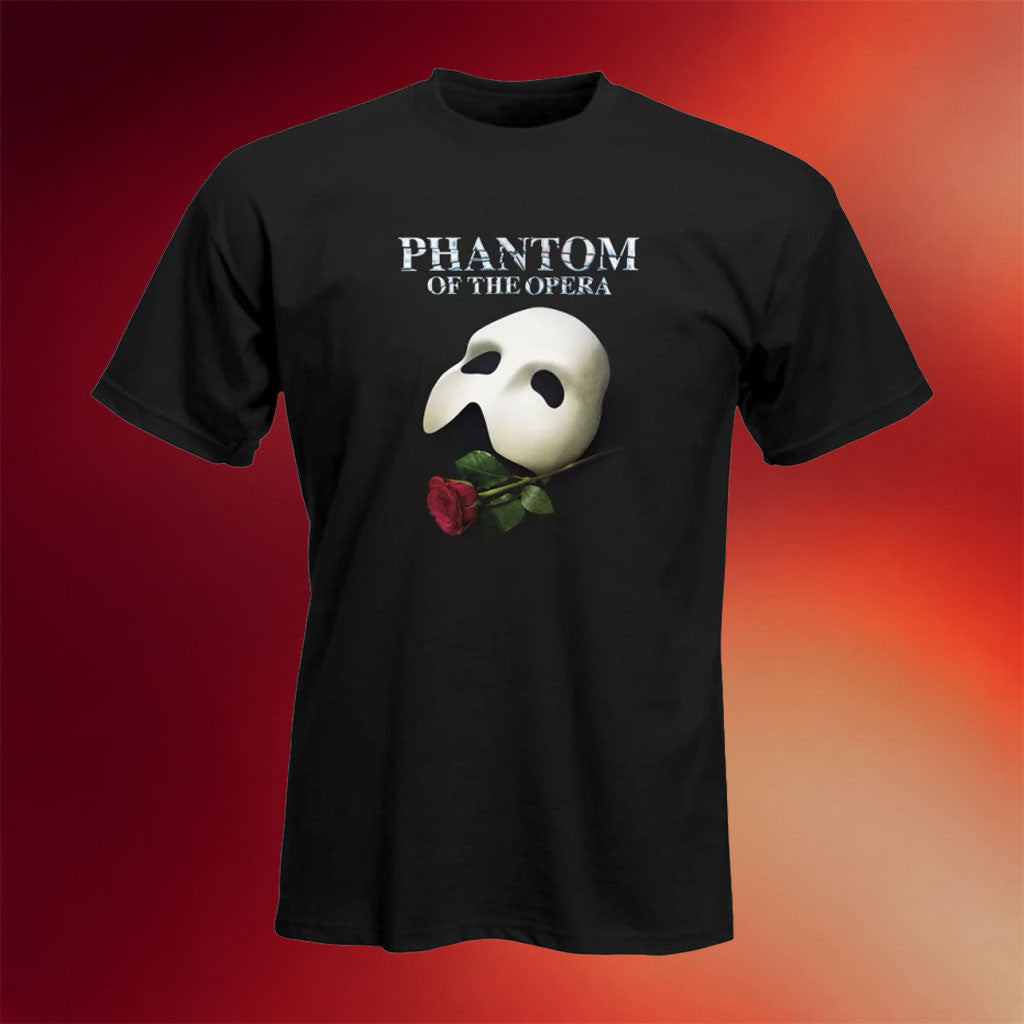 Phantom Of The Opera Merch 2026 Mask Rose T-Shirt Phantom Of The Opera Shirt Gift For Fans - Merchluma