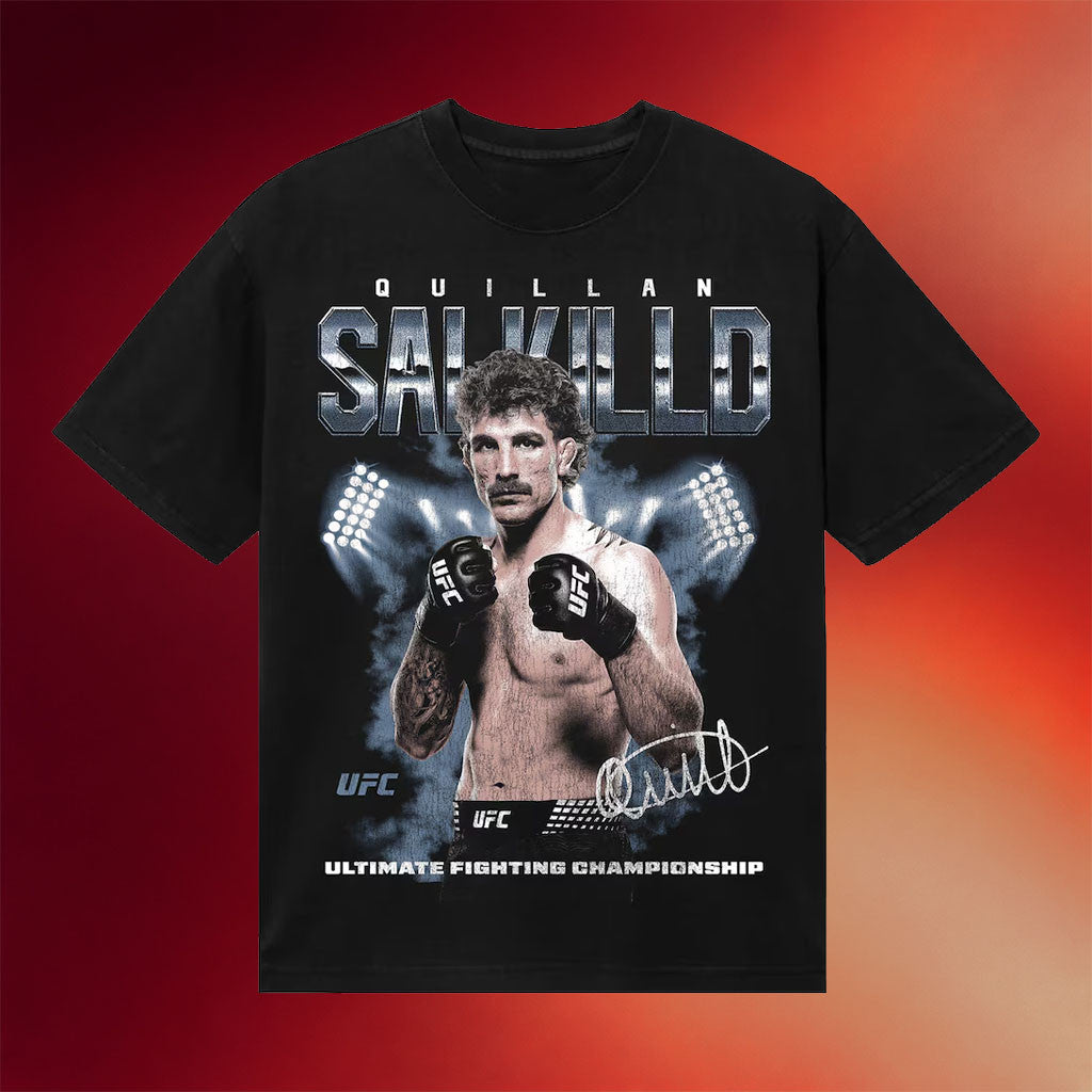 Quillan Salkilld Merch 2026 Black Quillan Salkilld Fighter T-Shirt UFC Merch Gift For Brothers - Merchluma
