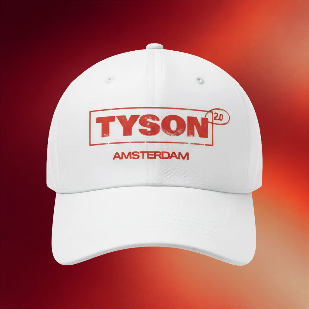 Tyson 20 Merch 2026 Tyson Amsterdam Hat White Mike Tyson Merch Gifts For Brothers - Merchluma