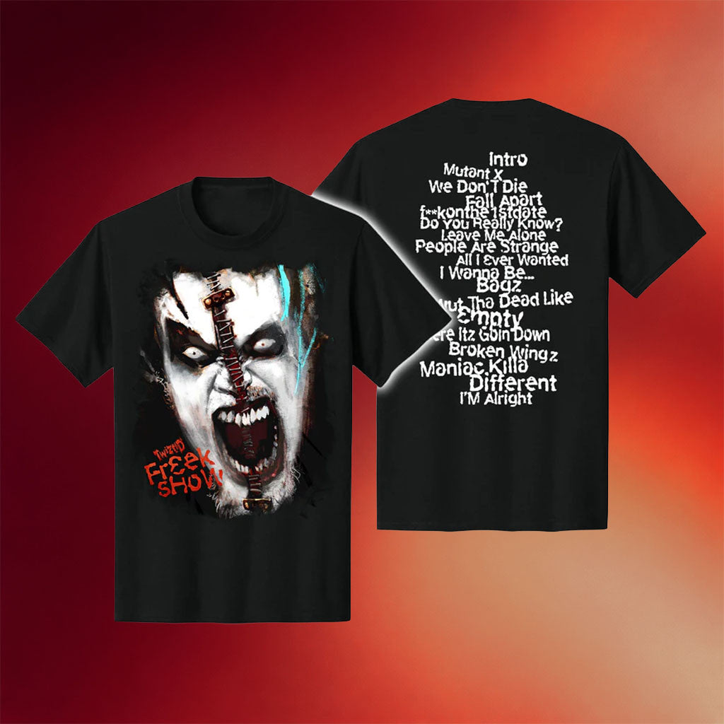 Twiztid Merch 2026 Freek Show Twiztids Version Cover And Track List Shirt Hip Hop Lover Gifts - Merchluma